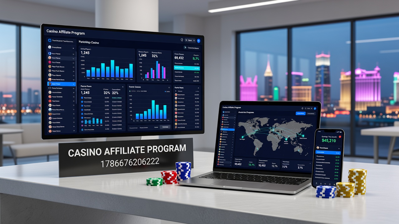Screenshot of affiliate performance dashboard showing earnings and player metrics
