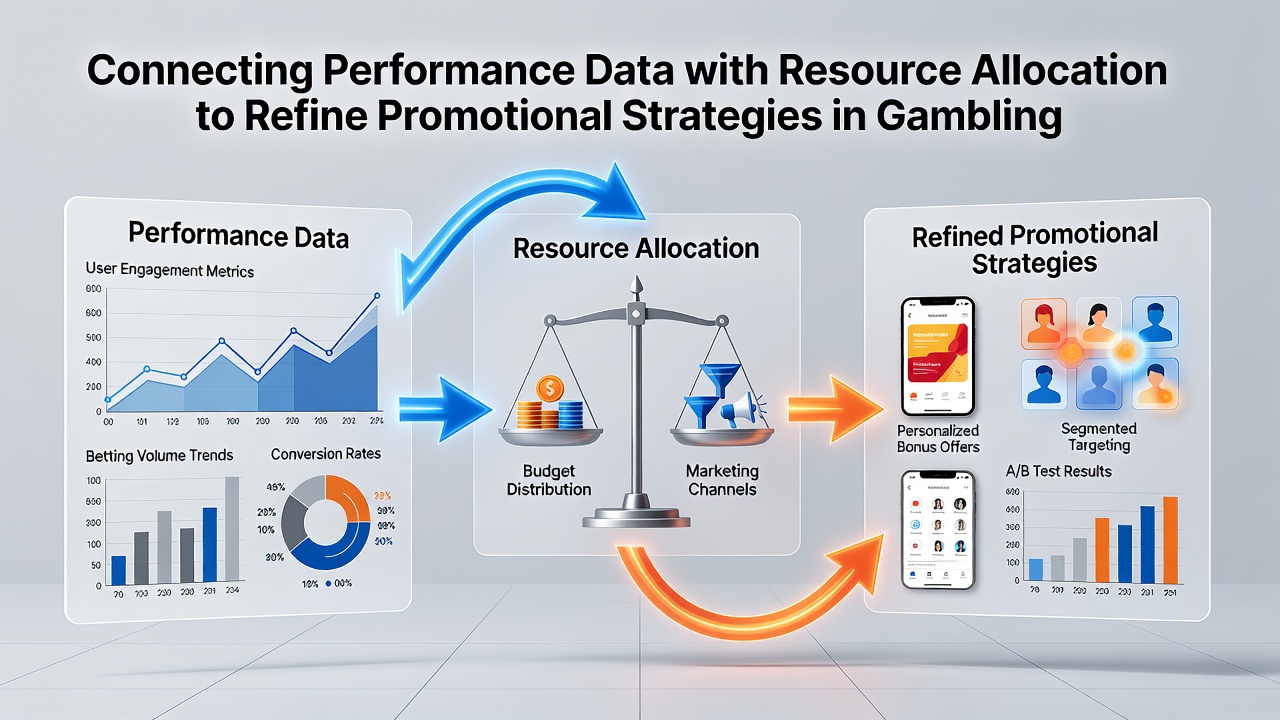 Network diagram showing data flows from gambling platforms into resource allocation systems