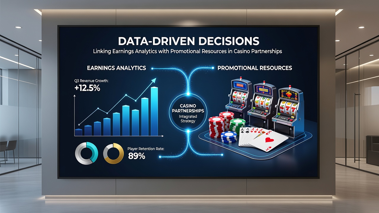 Casino affiliate team reviewing integrated earnings reports and planning promotional resource distribution