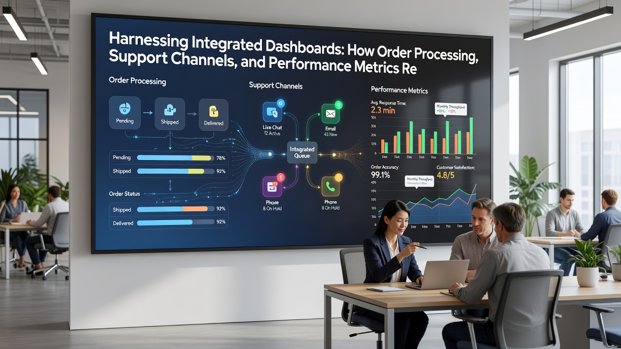 Support ticket metrics merged with performance analytics inside a unified promoter dashboard