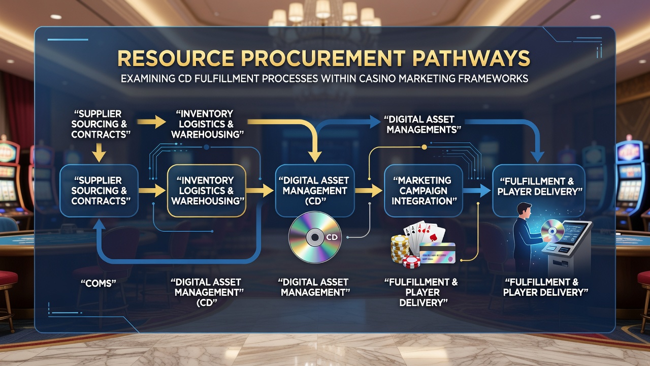 Detailed view of CD production line and fulfillment packaging process used in casino promotional campaigns
