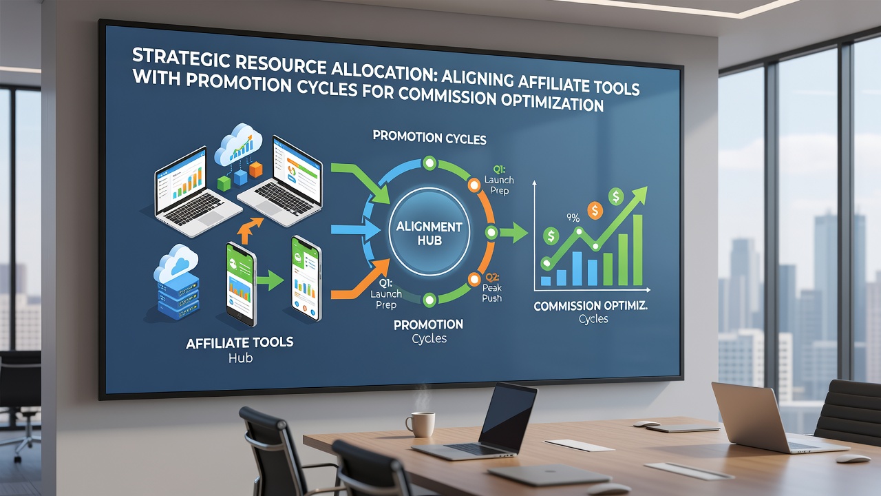 Affiliate performance dashboard displaying aligned tool metrics during a promotion cycle
