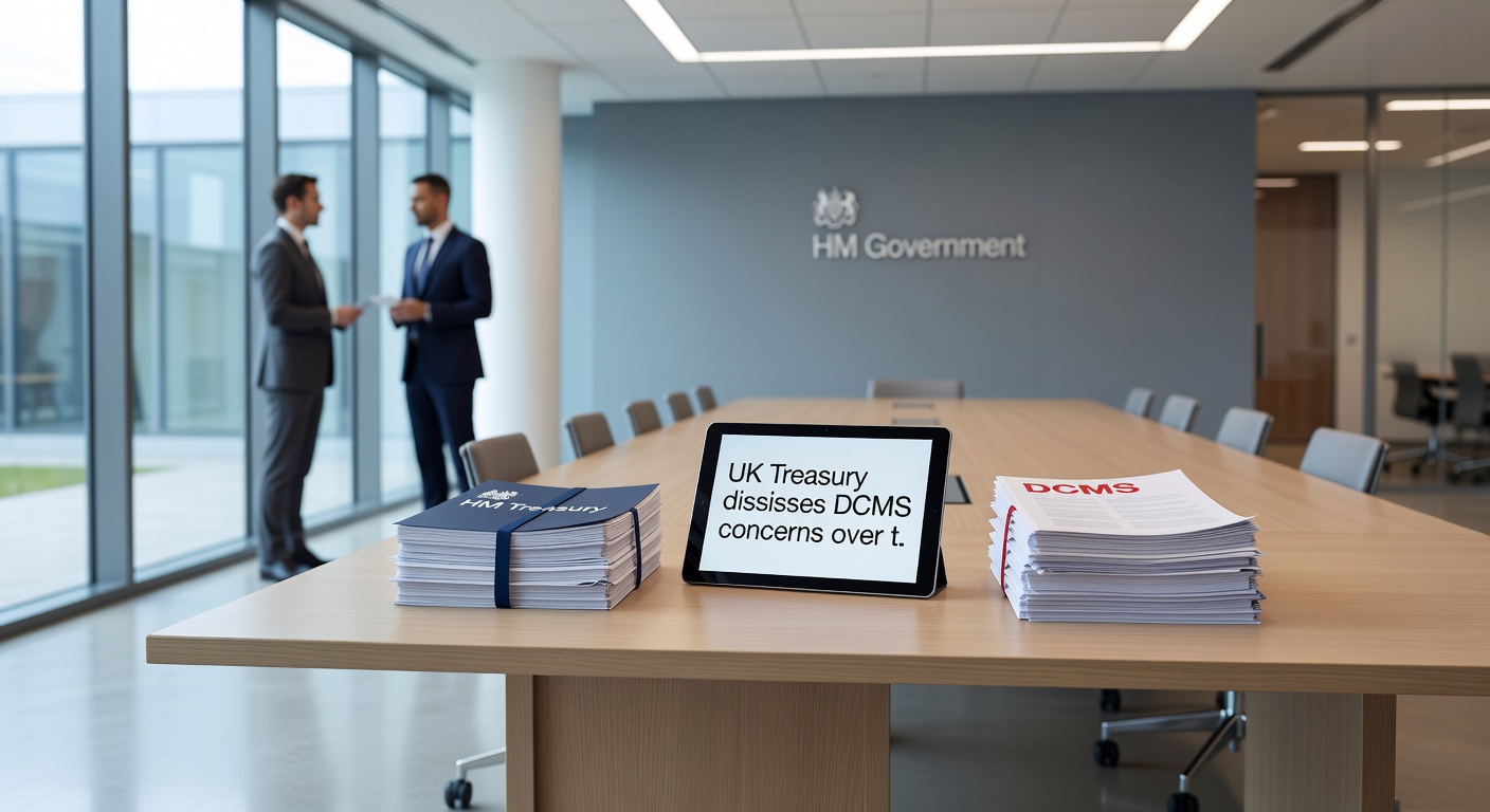 UK Treasury and DCMS internal correspondence from FOI request debating gambling tax impacts on revenue and black market growth