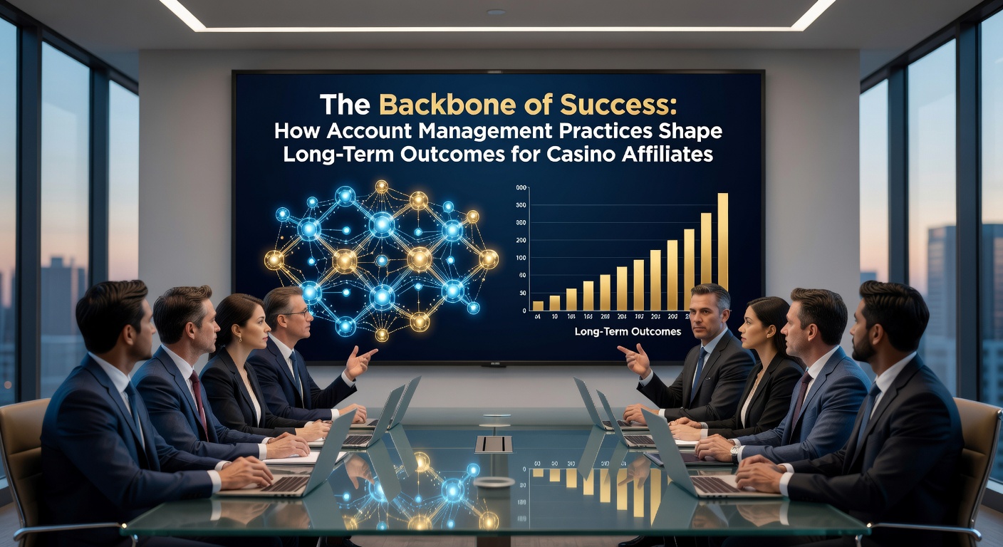 Detailed view of affiliate performance analytics and account management dashboard used in casino partnerships